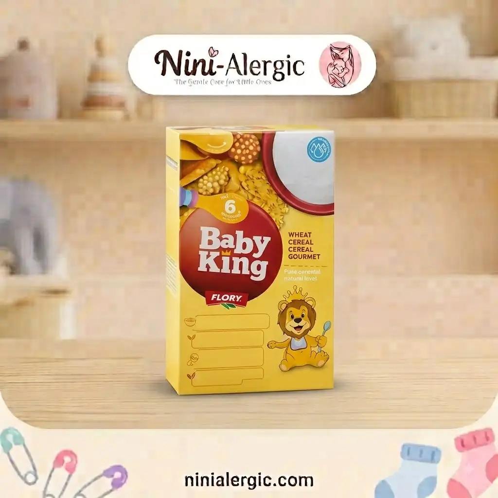 babyking-honey-cereal-milk-free سرلاک بدون شیر بیبی کینگ - غلات عسل +۶ ماه - تصویر 1