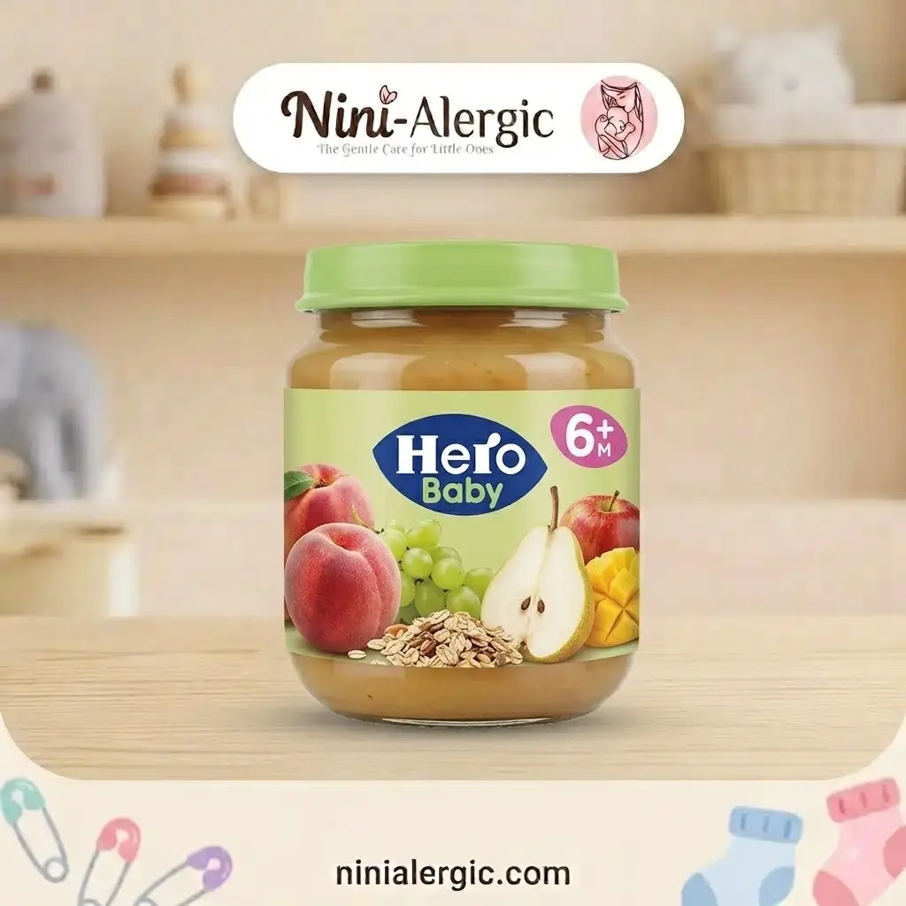 hero-baby-puree-mixed-fruit-oat (1) پوره میوههای مخلوط و جو دوسر هیرو بیبی (Hero Baby) - ۱۲۵ گرم - تصویر 1
