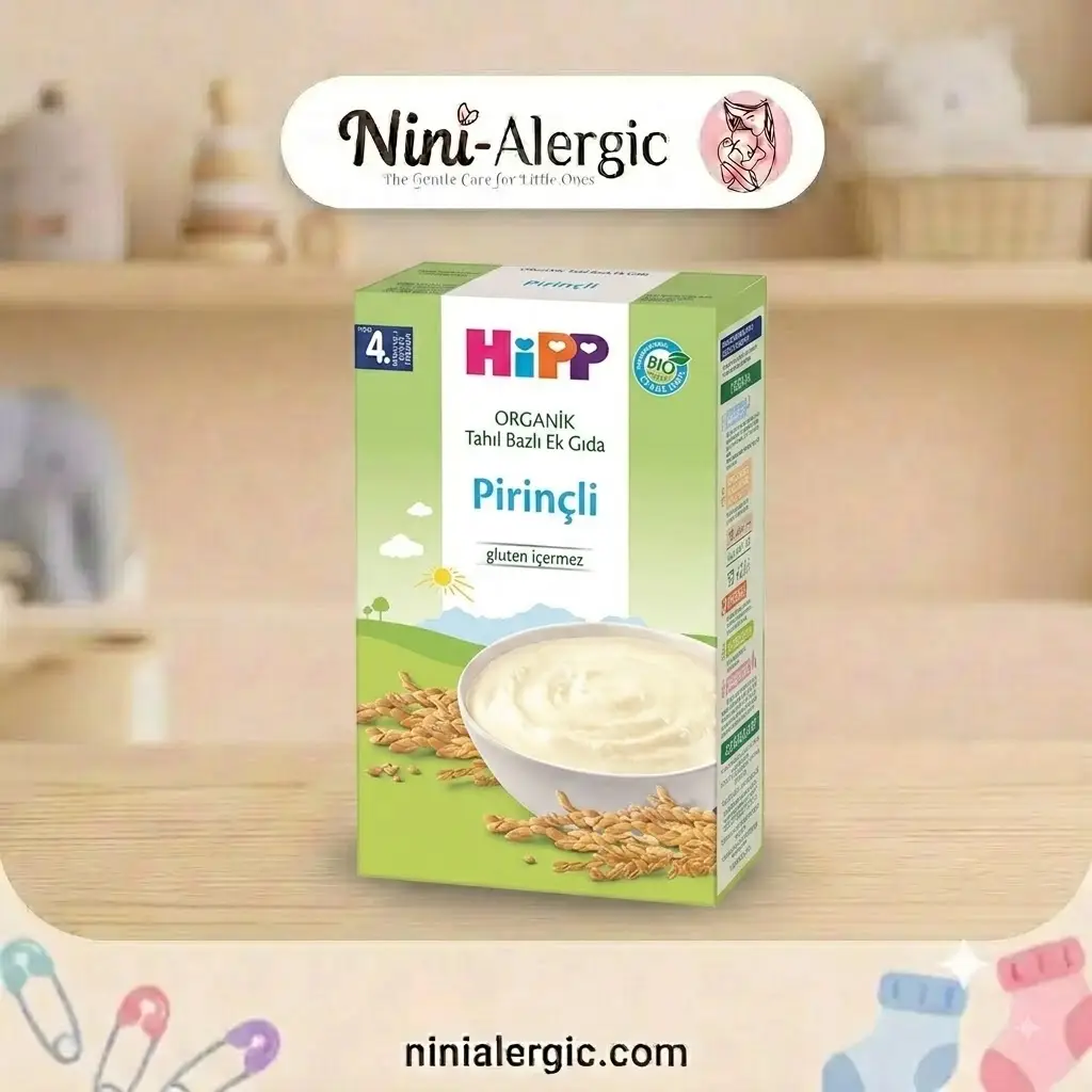 hipp-rice-nomilk-200g سرلاک بدون شیر هیپ طعم برنج ۲۰۰ گرم - تصویر 1