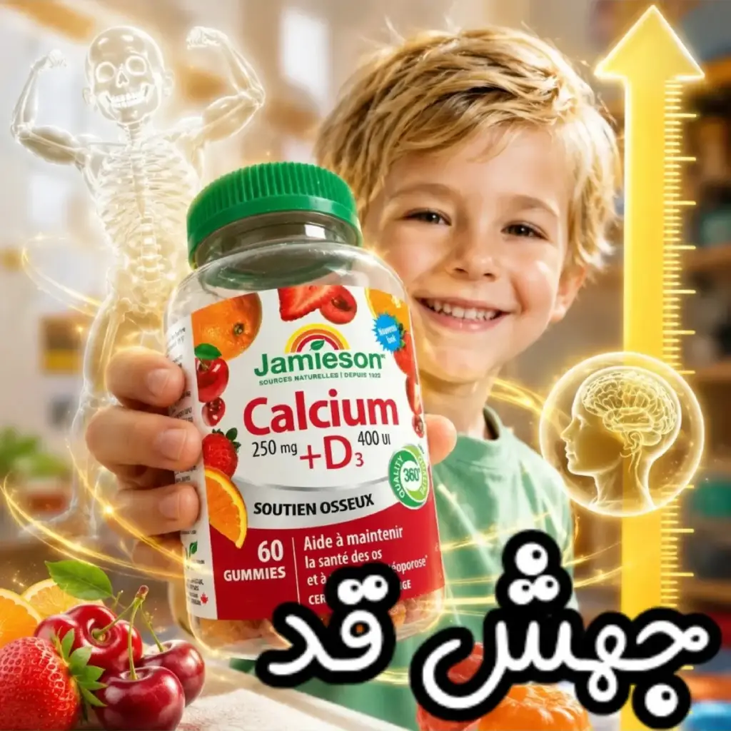 jamieson-calcium-d3-gummies-60 پاستیل کلسیم + D3 جمیسون 60 عددی - تصویر 1