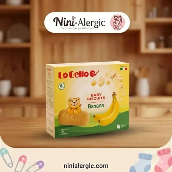 نی‌نی آلرژیک 18 lobello banana biscuit