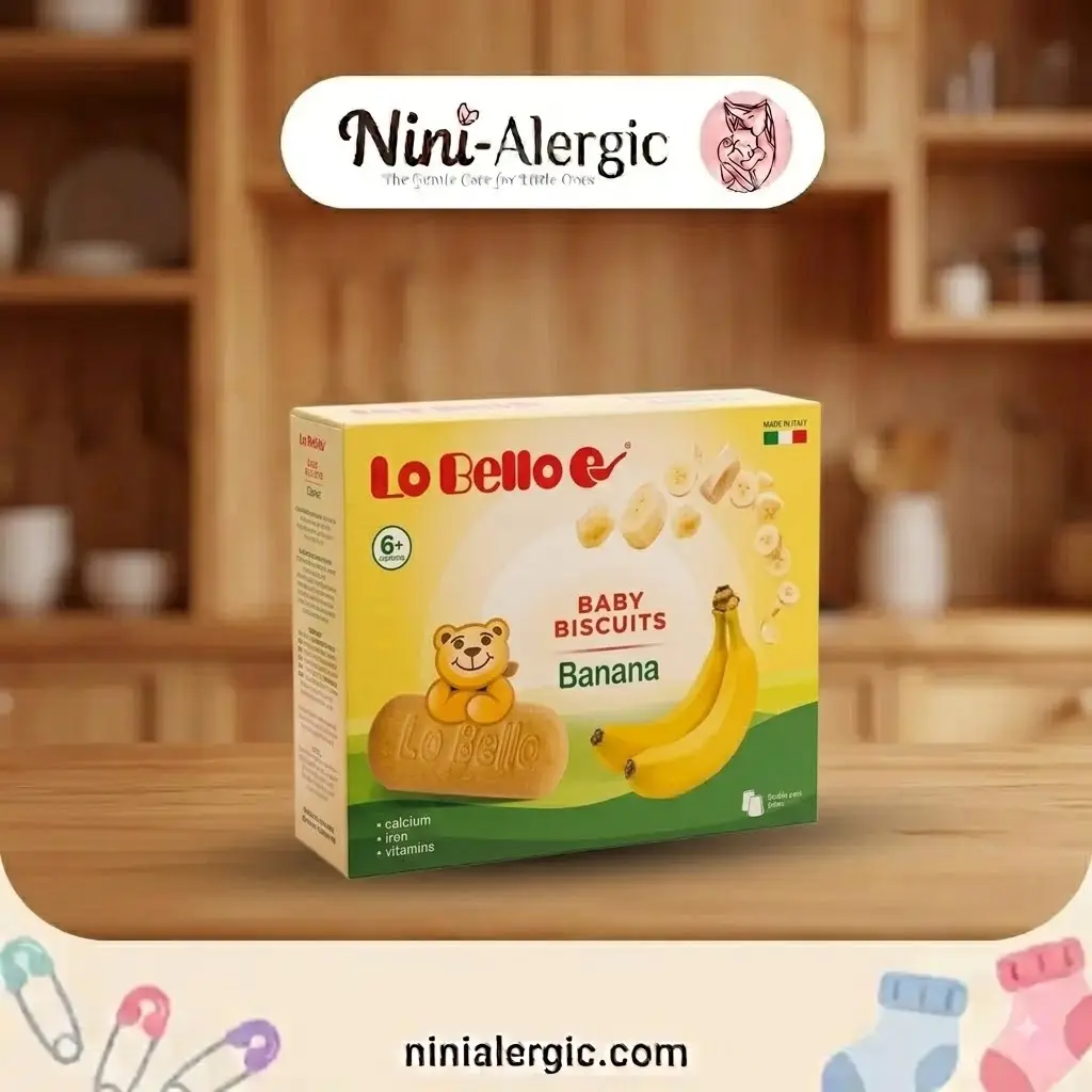 lobello-banana-biscuit بیسکویت کودک لوبلو طعم موز - تصویر 1