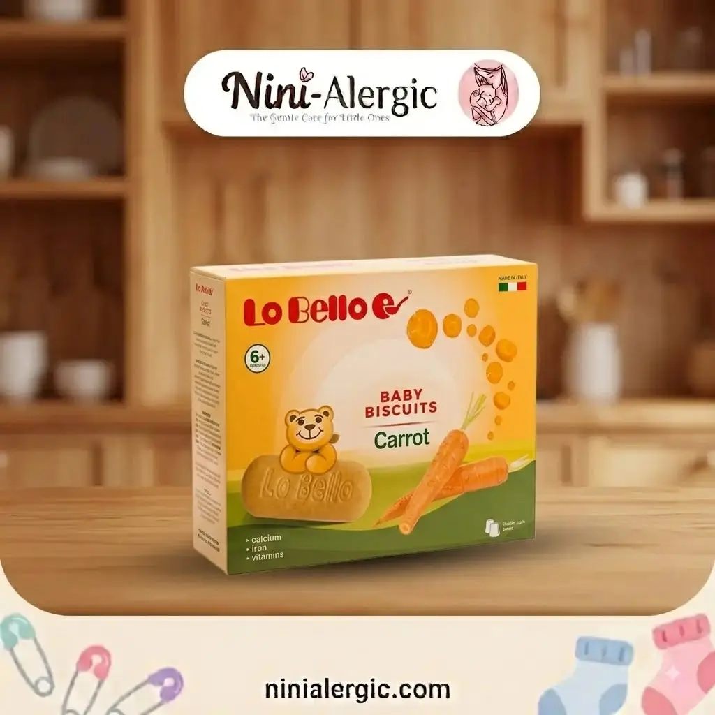 lobello-carrot-biscuit بیسکویت کودک لوبلو طعم هویج - تصویر 1