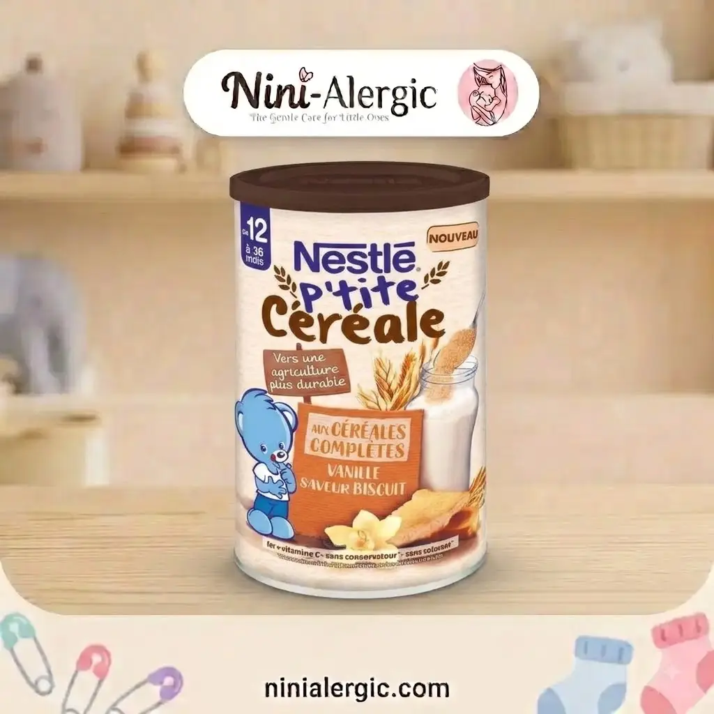 nestle-ptitecereale-vanille-biscuit-12m سرلاک نستله پتیت سرال ۸ غلات طعم بیسکویت وانیلی مثبت ۱۲ ماه ۴۱۵ گرمی - تصویر 1